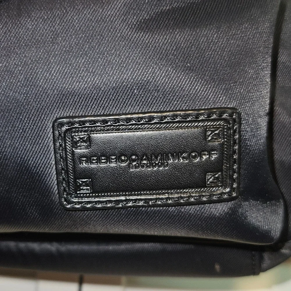 Rebecca Minkoff Julian Black Nylon Backpack Silver Hardware Tassel Zipper